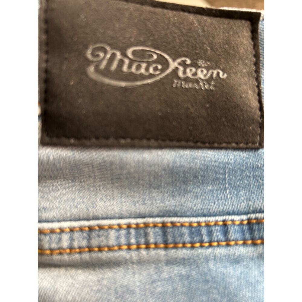 Mackeen Jeans Mens Size 40 Nite Market Button Fly Denim Skulls‎ Flames Mohawk - Picture 9 of 16